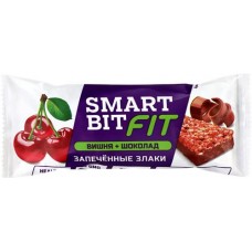 Батончик SMARTBIT FIT запеченные злаки, вишня и шоколад, 45г в магазинах Лента