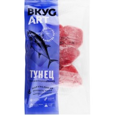 Тунец замороженный ВКУСАРТ филе-кусок, стейк, 500г в магазинах Лента