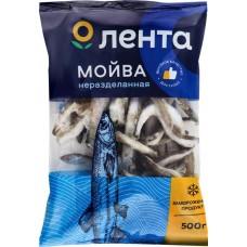 Мойва замороженная ЛЕНТА неразделанная, 500г в магазинах Лента