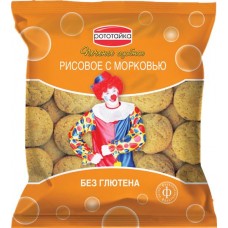 Печенье рисовое безглютеновое РОТОТАЙКА с морковью, на фруктозе, 200г в магазинах Лента
