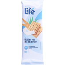 Печенье безглютеновое ЛЕНТА LIFE Пшенное с кокосом, 100г в магазинах Лента Печенье безглютеновое ЛЕНТА LIFE Пшенное с кокосом, 100г в магазинах Лента