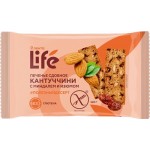 Кантуччини безглютеновое ЛЕНТА LIFE Миндаль–Изюм, 160г Кантуччини безглютеновое ЛЕНТА LIFE Миндаль–Изюм, 160г