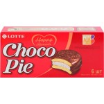 Печенье LOTTE Choco Pie бисквитное в шоколадной глазури, 6х28г Печенье LOTTE Choco Pie бисквитное в шоколадной глазури, 6х28г
