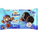 Пирожное МЕДВЕЖОНОК БАРНИ Фан Сэндвич с измельченным печеньем OREO и с начинкой с кусочками темного шокалада, 180г