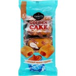 Пирожное сдобное FARETTI Golden cake с начинкой варенная сгущенка, 270г
