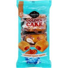 Пирожное сдобное FARETTI Golden cake с начинкой варенная сгущенка, 270г в магазинах Лента