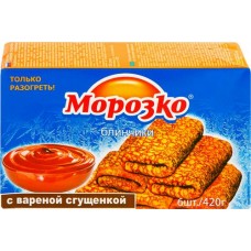 Блинчики МОРОЗКО с вареной сгущенкой, 420г в магазинах Лента
