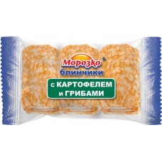 Блинчики МОРОЗКО с картофелем и грибами, 210г в магазинах Лента