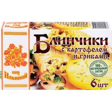 Блинчики ОТ ИЛЬИНОЙ с картофелем и грибами, 450г в магазинах Лента
