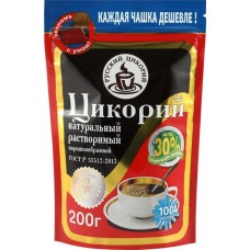 Цикорий растворимый РУССКИЙ ЦИКОРИЙ натуральный порошкообразный, 200г в магазинах Лента
