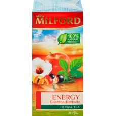 Чай травяной MILFORD Energy листовой, 20пак в магазинах Лента