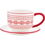 Чайная пара HOMECLUB Royal Christmas 250мл, керамика Арт. KS3382324