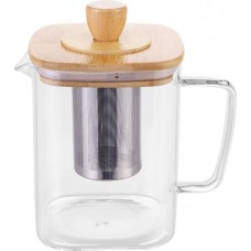 Чайник заварочный HOMECLUB Albero, стекло, нержавеющая сталь, 800мл, Арт. KT-FP1 в магазинах Лента