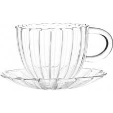 Кружка ROHE с блюдцем, стекло, 100мл Арт. LN-CS-100 в магазинах Лента