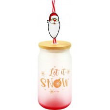 Банка HOMECLUB Bamboo Ice с трубочкой, 500мл, стекло, бамбук, Арт. NBG-2 в магазинах Лента