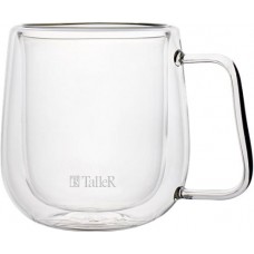 Кружка TALLER Essentia, двойное стекло, 250мл, Арт. TR-99314 в магазинах Лента