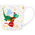 Кружка HOMECLUB Дракон, с брелком, фарфор, 350мл, Арт. ED-c13 Кружка HOMECLUB Дракон, с брелком, фарфор, 350мл, Арт. ED-c13