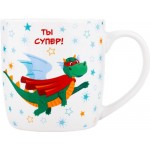 Кружка HOMECLUB Дракон в домике, фарфор, 350мл, Арт. ED-c12 Кружка HOMECLUB Дракон в домике, фарфор, 350мл, Арт. ED-c12