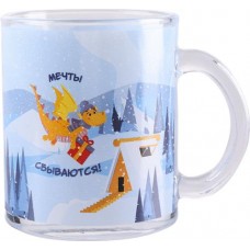 Кружка HOMECLUB Символ года, стекло, 300мл, в ассортименте, Арт. ZGS-c1 в магазинах Лента