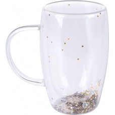 Кружка HOMECLUB Shine с двойной стенкой, стекло, 440мл, Арт. DWGB-1 в магазинах Лента