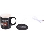 Кружка HOMECLUB c USB-подставкой для подогрева 350мл, фарфор, Арт. 236320