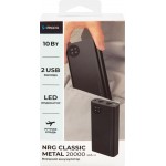 Внешний АКБ DEPPA NRG Power 20000 мАч, 2A, 2xUSB, в ассортименте, Арт. 33631, 33653