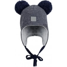 Шапка демисезонная детская LITTLE TIMES синяя, Арт. HBLT-demi20-blue/HBLT-demi22-blue в магазинах Лента