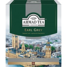 Чай черный AHMAD TEA Tea Earl Grey с бергамотом байховый, 100пак в магазинах Лента