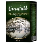 Чай черный GREENFIELD Earl Grey Fantasy с ароматом бергамота листовой, 100г
