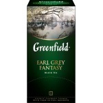 Чай черный GREENFIELD Earl Grey Fantasy с ароматом бергамота, 25пак