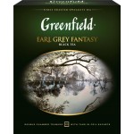 Чай черный GREENFIELD Earl Grey Fantasy с ароматом бергамота, 100пак
