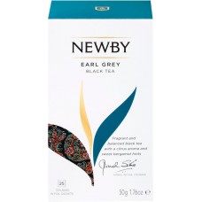 Чай черный NEWBY Earl Grey байховый, 25пак в магазинах Лента