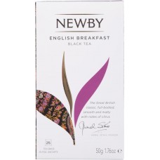 Чай черный NEWBY English Breakfast байховый, 25пак в магазинах Лента