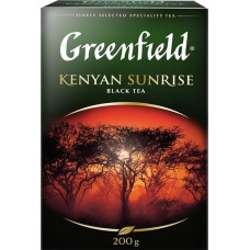 Чай черный GREENFIELD Kenyan Sunrise листовой, 200г в магазинах Лента