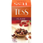 Напиток чайный TESS Flame Гибискус с ароматом земляники и розовым перцем, 25шт