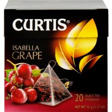 Чай черный CURTIS Isabella Grape с ароматом винограда, 20пак в магазинах Лента