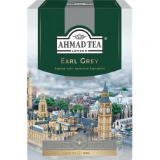 Чай черный AHMAD TEA Earl Grey с бергамотом байховый листовой, 200г в магазинах Лента
