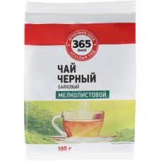 Чай черный 365 ДНЕЙ байховый, листовой, 100г в магазинах Лента