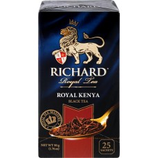 Чай черный RICHARD Royal Kenya, 25пак в магазинах Лента