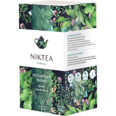 Чай черный NIKTEA Горный чабрец, 25пак в магазинах Лента