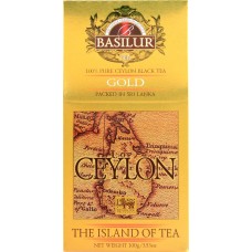 Чай черный BASILUR Остров Золотой Gold цейлонский байховый, листовой, 100г в магазинах Лента