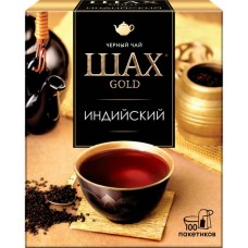 Чай черный ШАХ Gold Индийский, 100пак в магазинах Лента