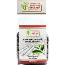 Чай черный КРАСНОДАРСКИЙ ГОСТ ЧАЙ РУЧНОЙ СБОР листовой, 100г в магазинах Лента
