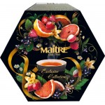 Набор подарочный чайный MAITRE DE THE Exclusive Collection 12 видов чая, 60пак