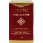 Чай черный WILLIAMS Purple crystal с натуральным ароматом личи и лепестками сафлора, листовой, 200г