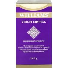 Чай черный WILLIAMS Violet crystal с лепестками василька, ароматом и кусочками манго, листовой, 200г в магазинах Лента