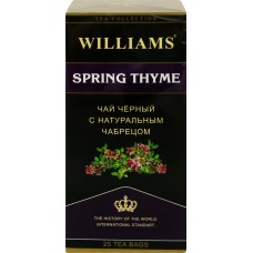 Чай черный WILLIAMS Spring thyme цейлонский с натуральным чабрецом, 25пак в магазинах Лента