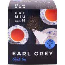 Чай черный ЛЕНТА PREMIUM Эрл Грей, 20пир в магазинах Лента