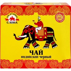Чай черный ТРИ ДРУЖНЫХ СЛОНА, 100пак в магазинах Лента