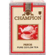 Чай черный CHAMPION TEA Пекое Цейлонский байховый, листовой, 100г в магазинах Лента